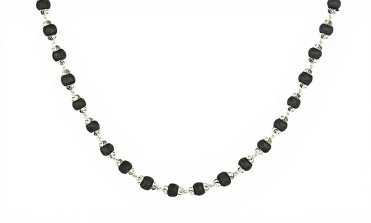 Tulsi Mala Silver Ultra Wide