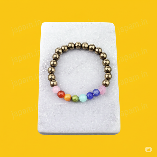 Pyrite x Seven Chakra Band