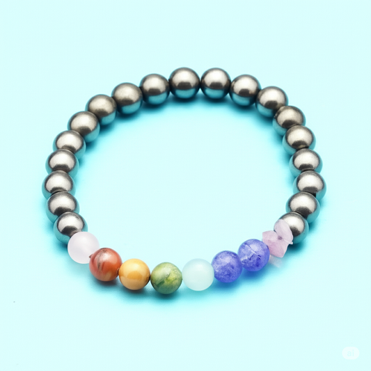 Pyrite x Seven Chakra Band