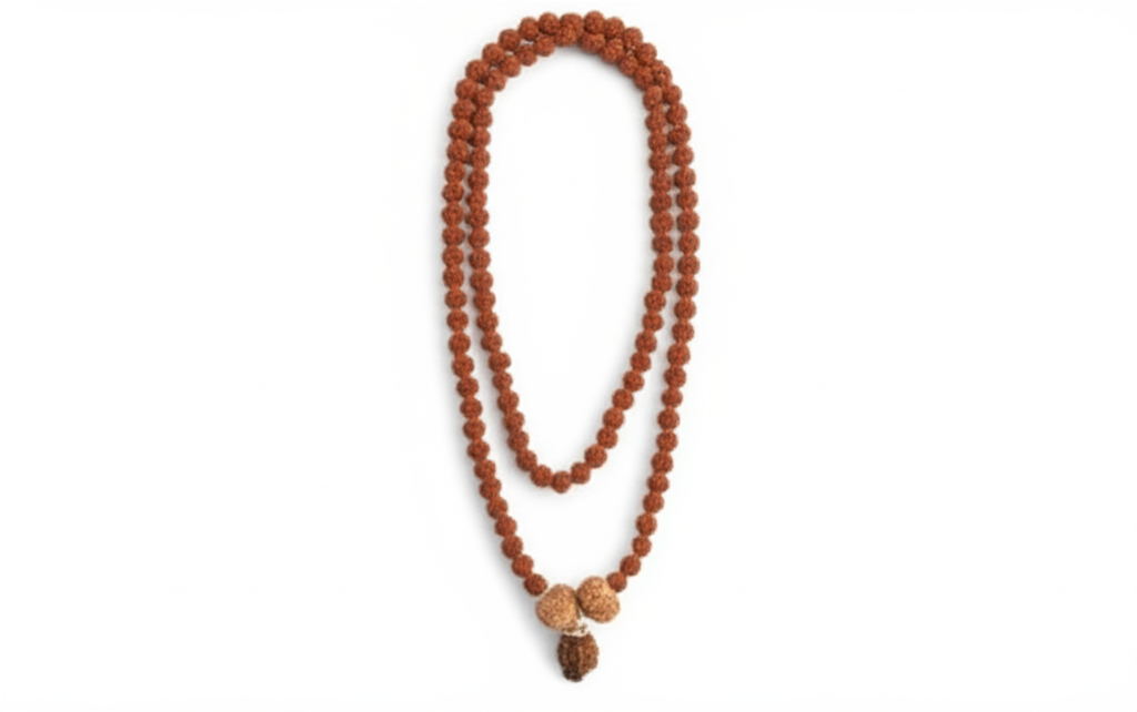 Swasth Vriddhi Mala - 7 Mukhi and 2 Mukhi Rudraksha
