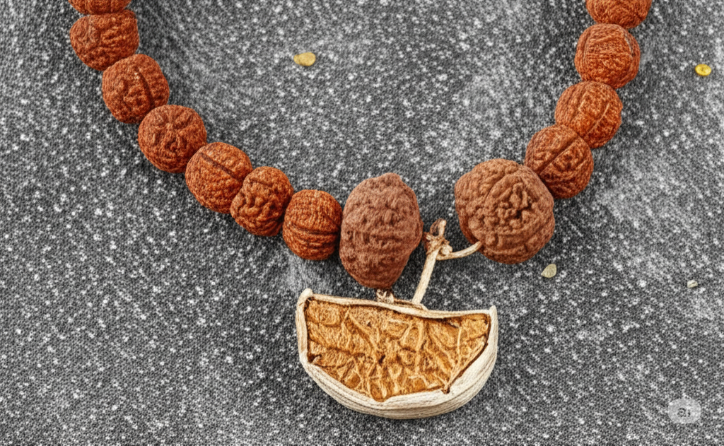 Dhanlaxmi Vriddhi Mala - 1 Mukhi and 9 Mukhi Rudraksha